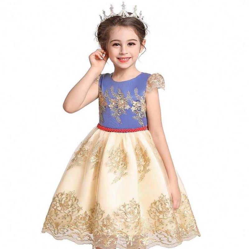 2020 NOUVEAUX ENFANTS Vêtements Maxi Laak Back Girl Robe Lace Lace Princess Robe L5192