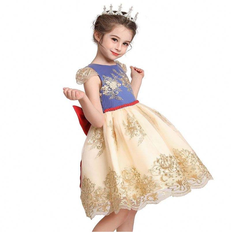 2020 NOUVEAUX ENFANTS Vêtements Maxi Laak Back Girl Robe Lace Lace Princess Robe L5192