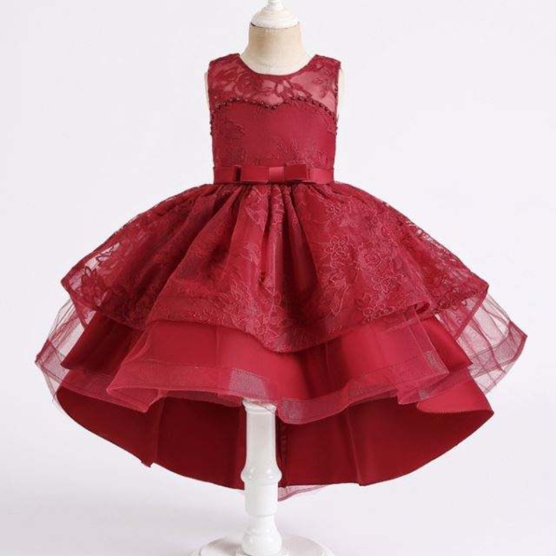Nouvelle fête de design robe pour bébé fille pour enfants vêtements filles robe perle filles robes de soirée 2158