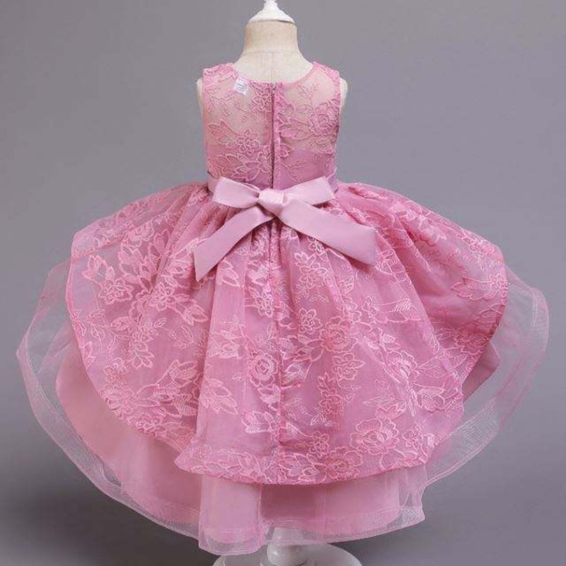 Nouvelle fête de design robe pour bébé fille pour enfants vêtements filles robe perle filles robes de soirée 2158