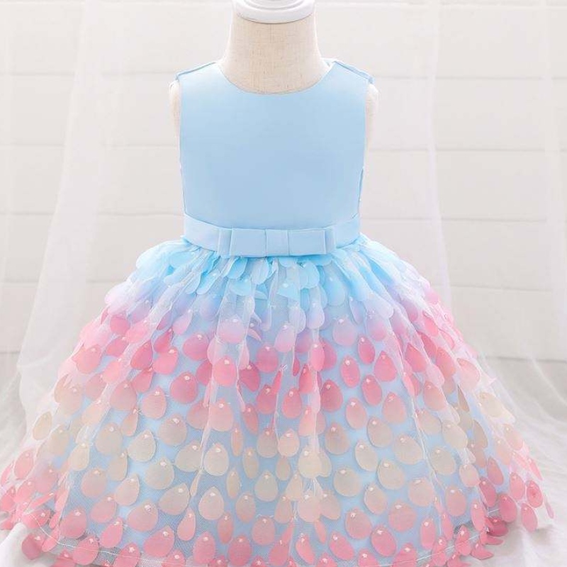 Baige Amazon Top Sale Sirène Sequin Baby Robe Princess Girls Party Birthday Robes One Piece Girls Party Robes