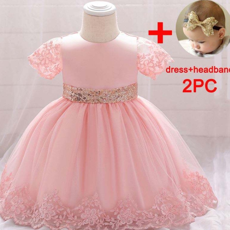Baige en gros enfants fille robe fille mignonne fille costume de ligne dorée de ligne d'enfants robes de fête l1926xz