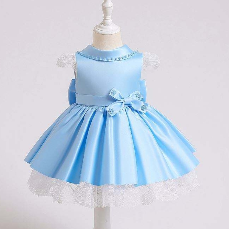 Baige Neonatal cake dress Children's dress First Baptist paillettes Short dress xz003