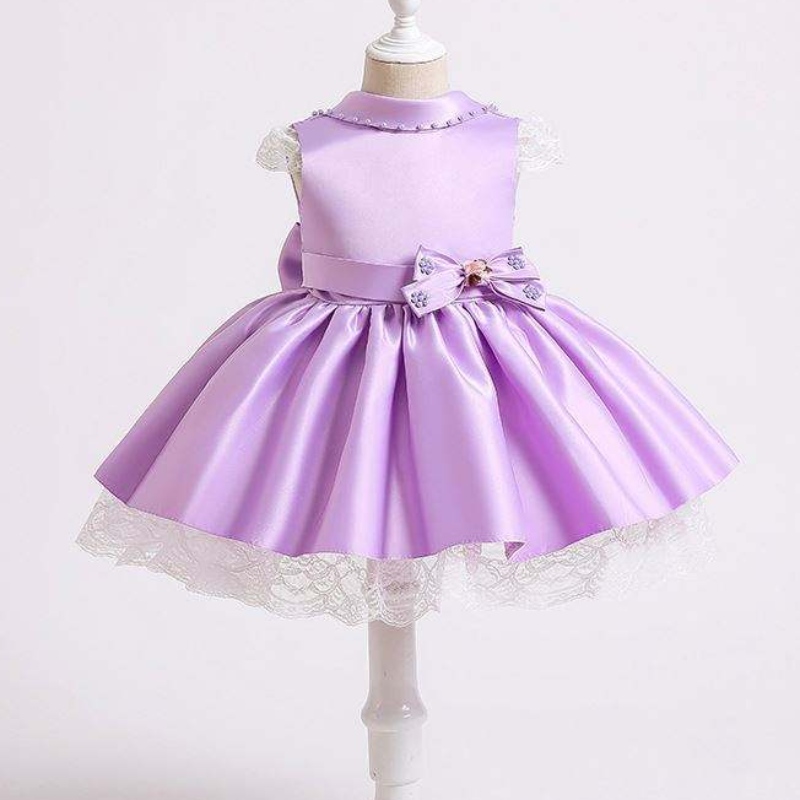 Baige Neonatal cake dress Children's dress First Baptist paillettes Short dress xz003