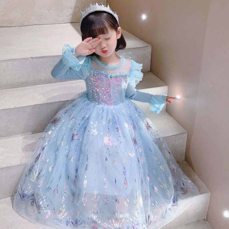 Baige en gros robe de bal fête princesse robe halloween children anniversaire cosplay costume long manche