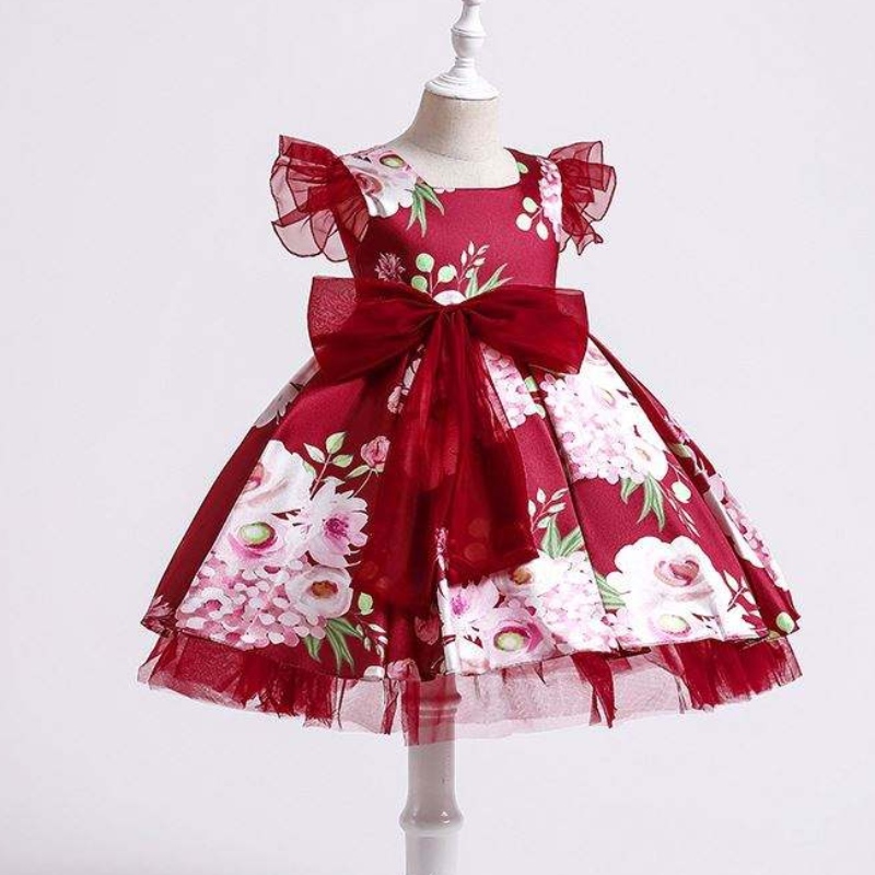 Manches baige tulle 3 à 10 ans robe d'anniversaire de filles sweet fleur motif bébé