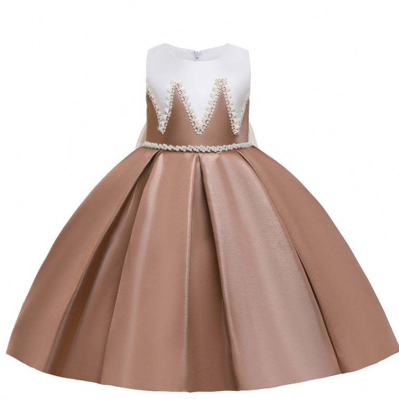 Baige petite fille d'anniversaire robe de fête pour enfants