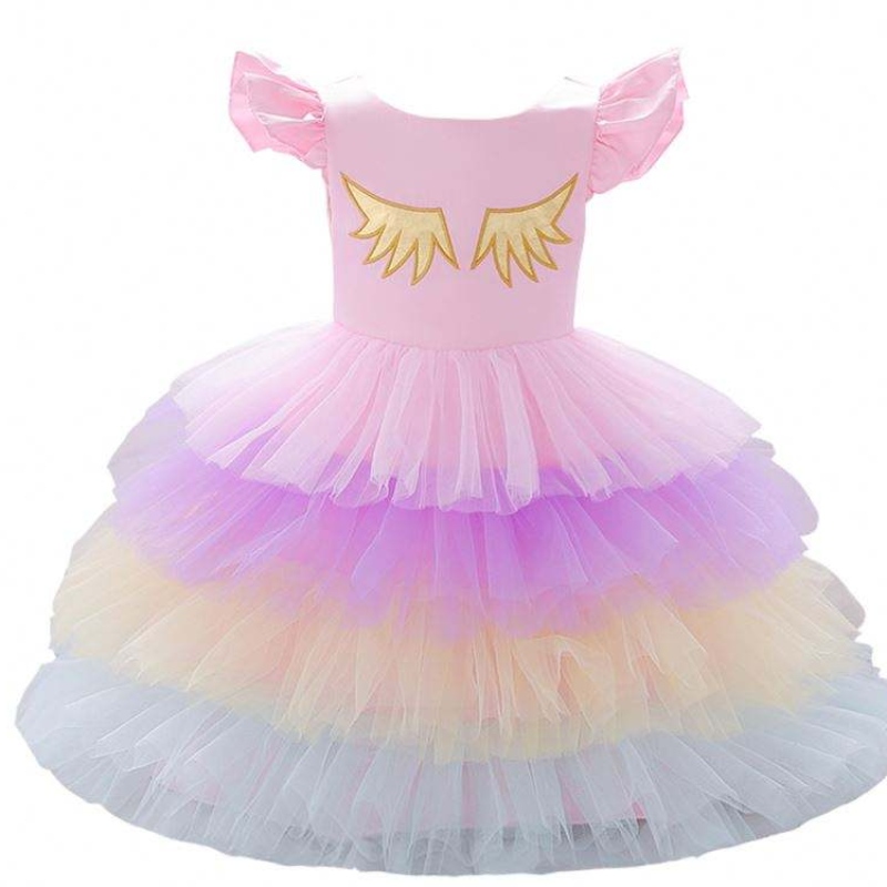 2019 Nouvelle arrivée pour enfants vêtements filles robe de fête tutu en superficie Unicorn avec casseurs gratuits DJS011