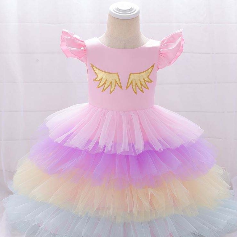 2019 Nouvelle arrivée pour enfants vêtements filles robe de fête tutu en superficie Unicorn avec casseurs gratuits DJS011