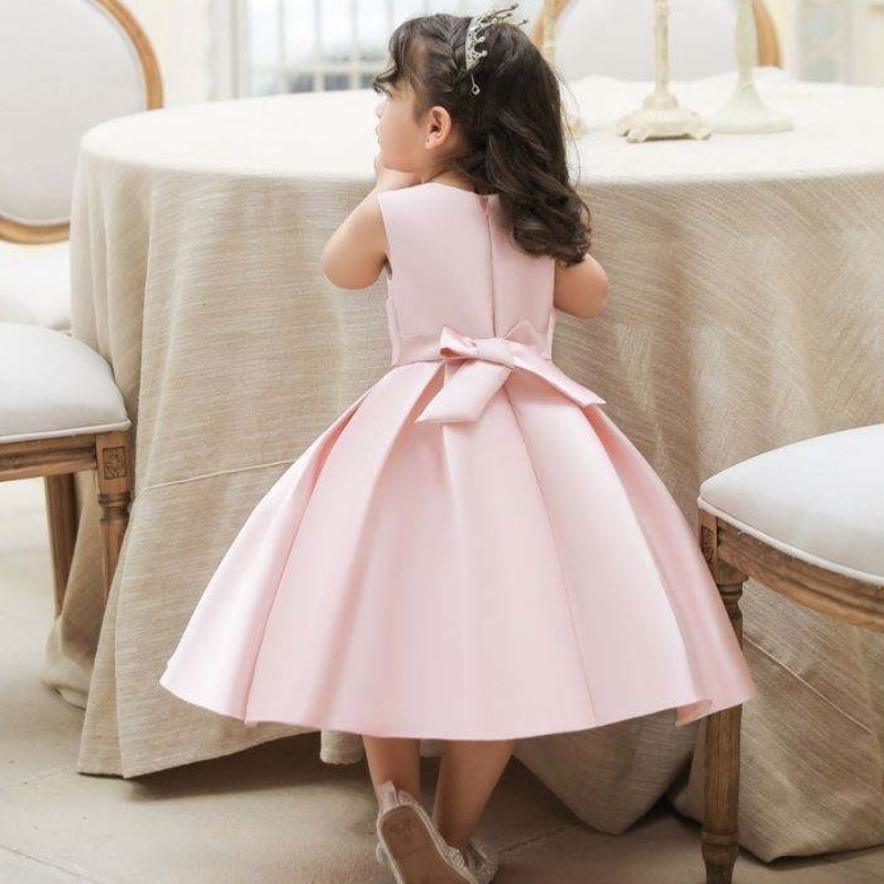 Baige Toddler Baby Girl Robe de Pâques Sans manches Sans manches décontractées Robes Summer Summer Bow Party Robe