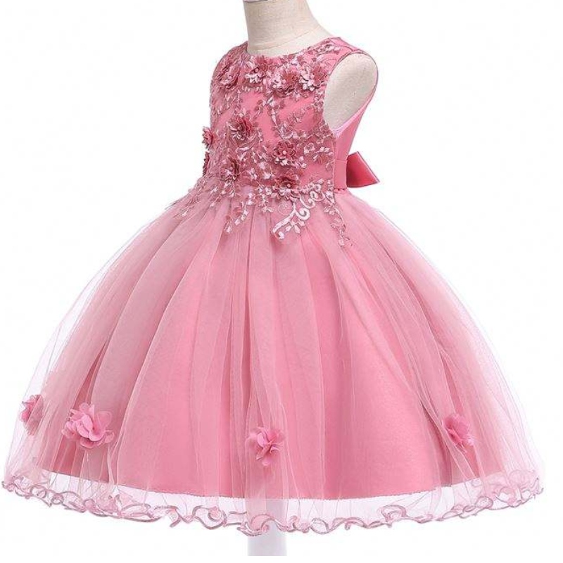 Baige Kids haut de gamme Hobe Puffy Sequin Fairy Princess Flower Girl Tulle Robe Robe Robes pour filles