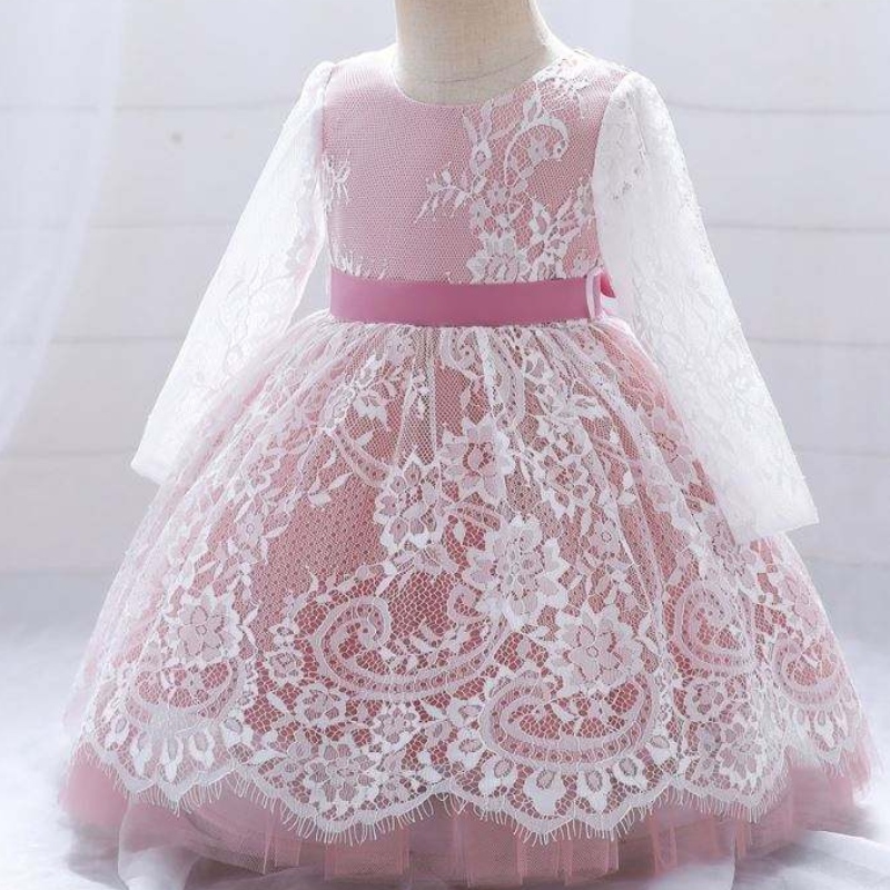 Baigenouveau-né pour les enfants premier anniversaire Portez des filles robe de baptême de robe de baptême bébé fille 4 ans