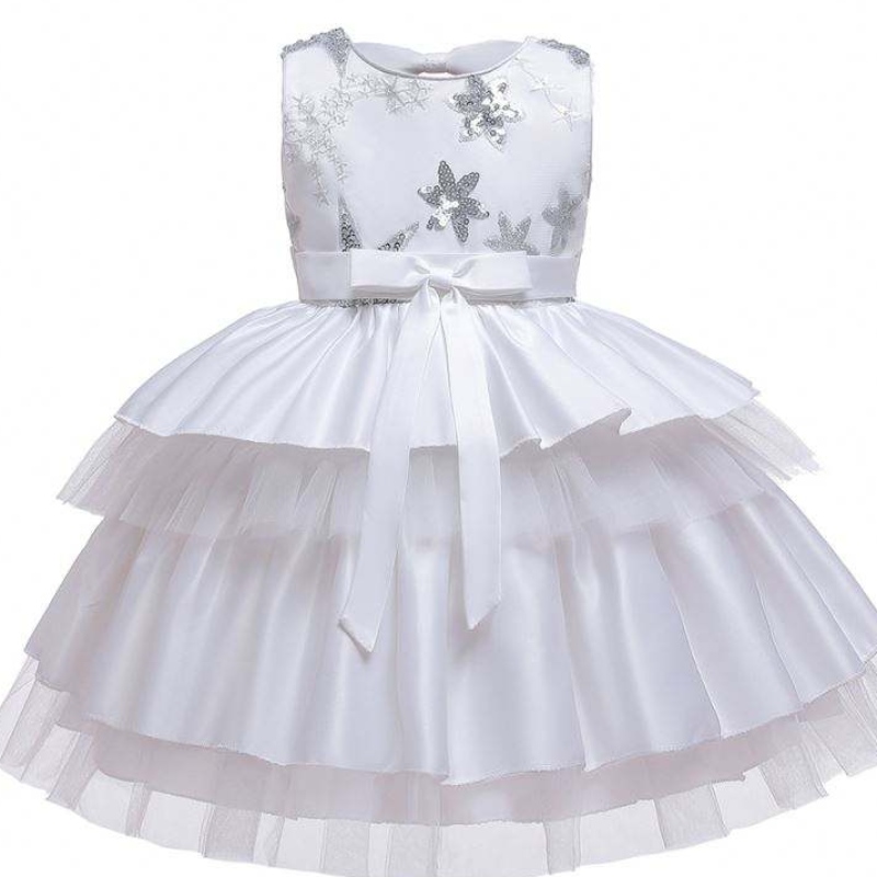 Vente chaude pour enfants vêtements de bébé fleur filles mignonnes sans manche robe de fête l5158