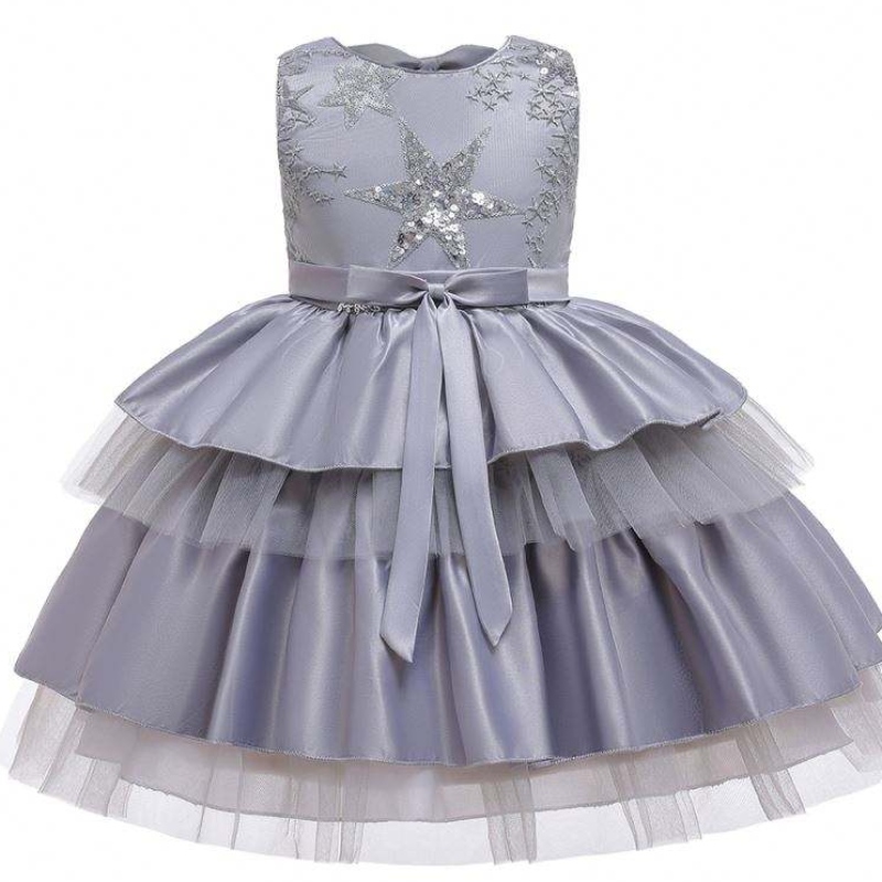 Vente chaude pour enfants vêtements de bébé fleur filles mignonnes sans manche robe de fête l5158