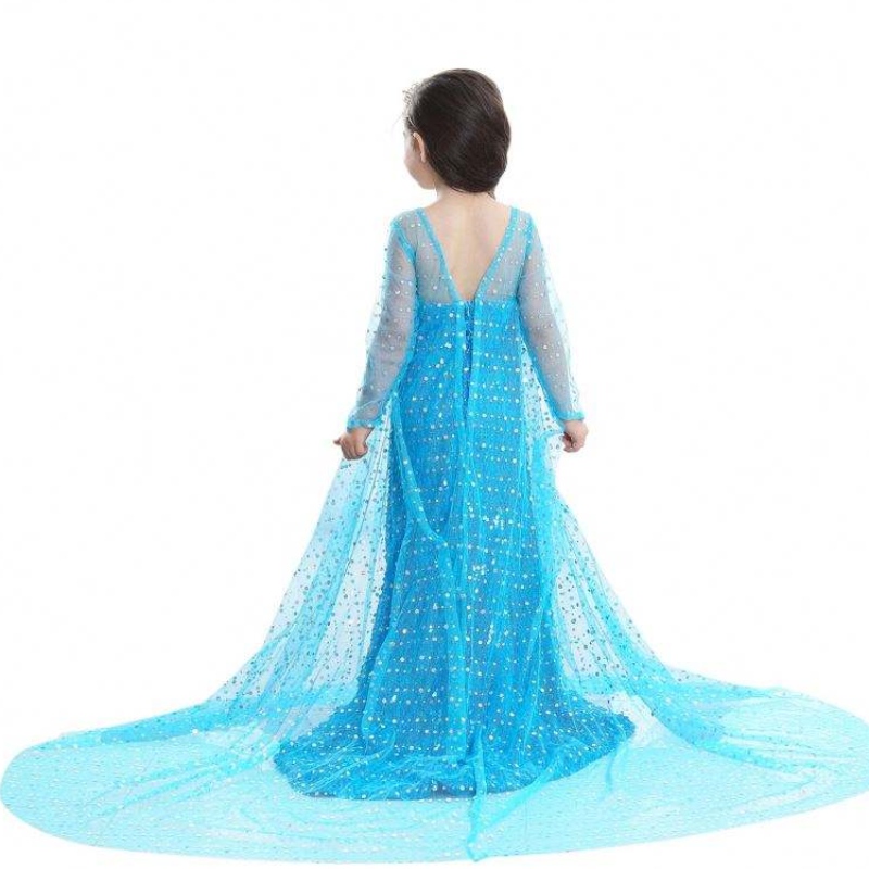 Robe de haute qualité TV&movie Freze Elsa Costume Birthday Fête Costume Costume Anna White Children Robes Girl Party