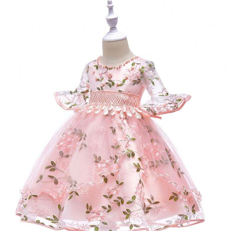 Baige Nouveau modèle robe de mariage filles de fête de fête pour enfants bébé fille l5015