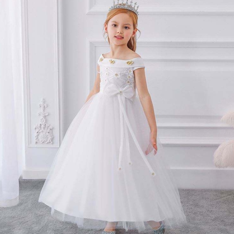 Kids Flower Girls Party Portez des robes d'anniversaire pour fille bébé maxi robes de bal enfants