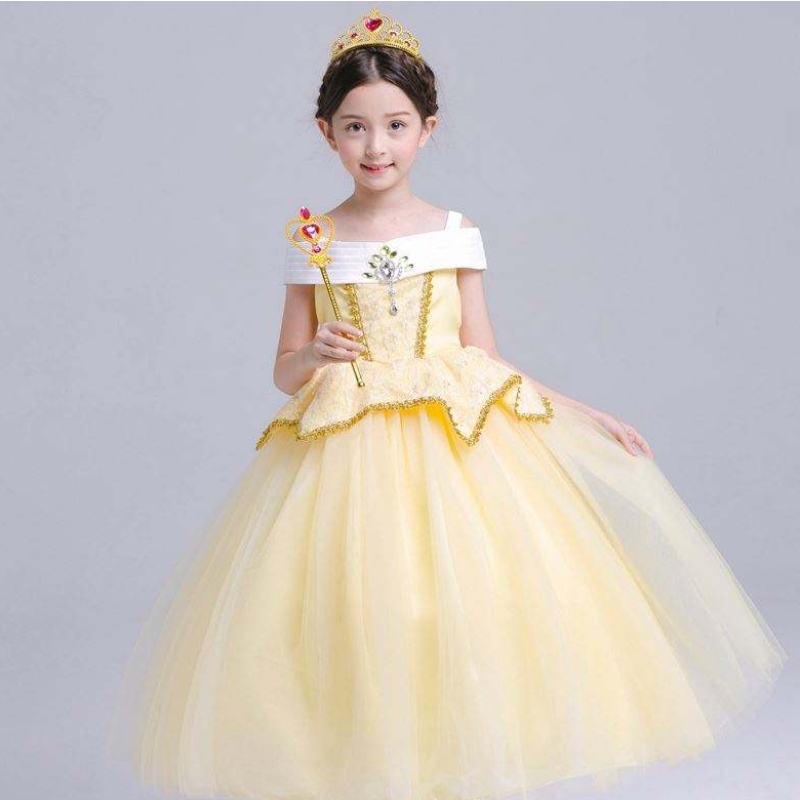 Lanouvelle Ice and Snow Beauty and the Beast Belle Princess Dress Aello Sleeping Beauty Jirt SMR022