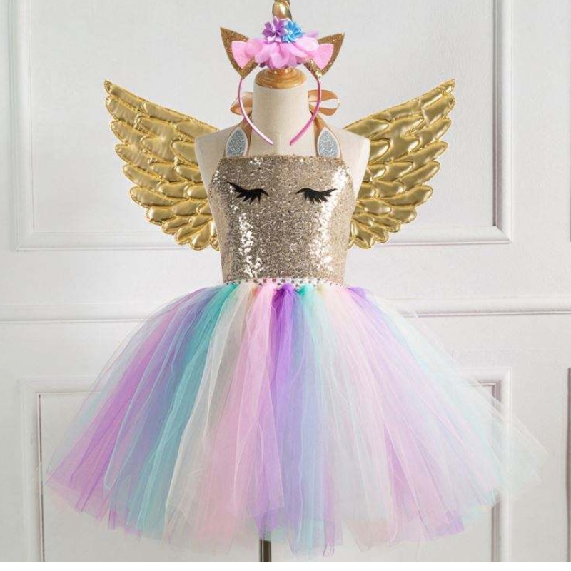 Baige Hot Vente Nouveau style Girls Unicorn Princess Birthday Party Kid