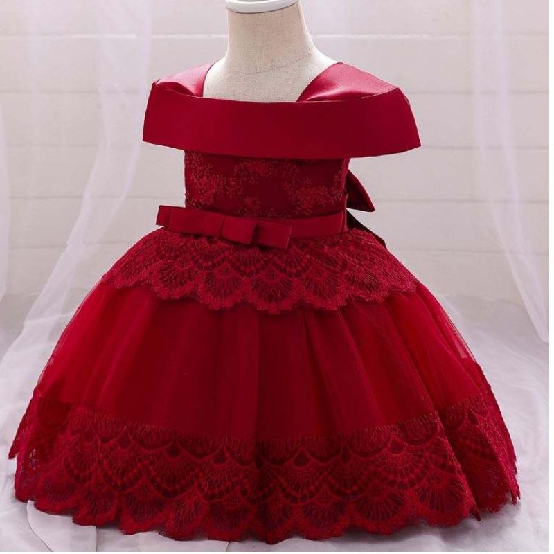 Baige Amazon Baby Frock de haute qualité pour Noëlnewyear fêtenouveau-né petite fille petite robe sophistiquée Design