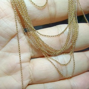18K/14k/10k/9k Collier d\'or diy prêt à expédier