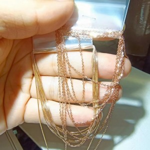 18K/14k/10k/9k Collier d\'or diy prêt à expédier