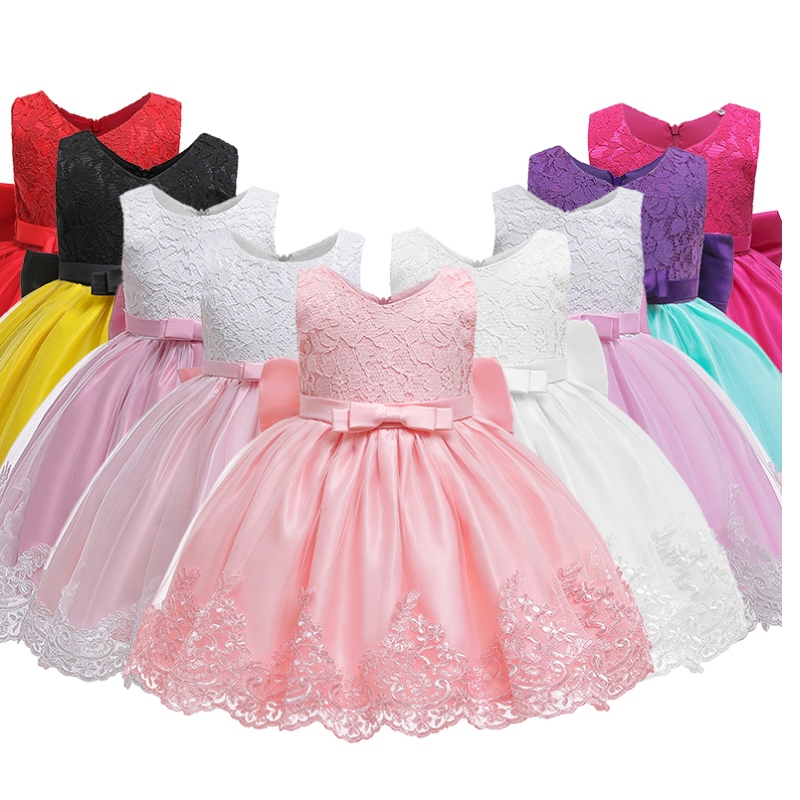 Robe de fête d'anniversaire chaude d'Amazon Robe de tutu robe en dentelle Robe Prince avec bandeau