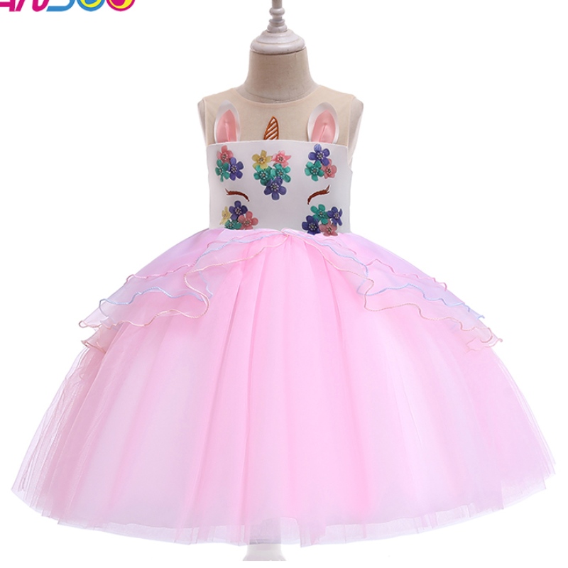 ANSOO UNICORN PRINCESS FLORIE fille robe en gros de robe de mariée