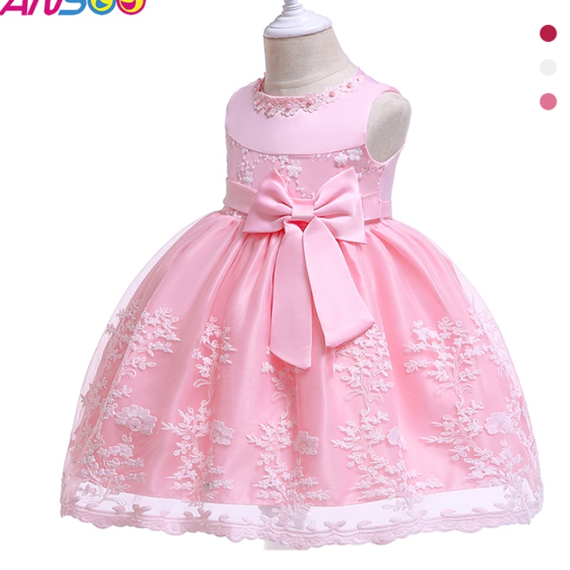 ANSOO Princess Flower Girl Robe Summer Tutu Wedding Birthday Party Kids Robes pour filles