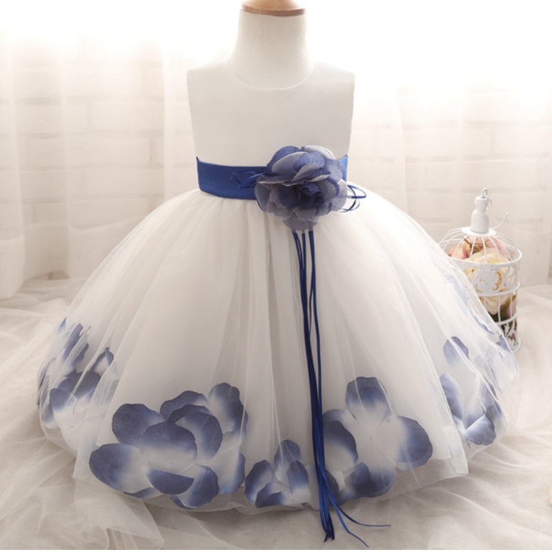 Robe de fille de fleur pour mariage bébé fille 1 à 10 ans Robes