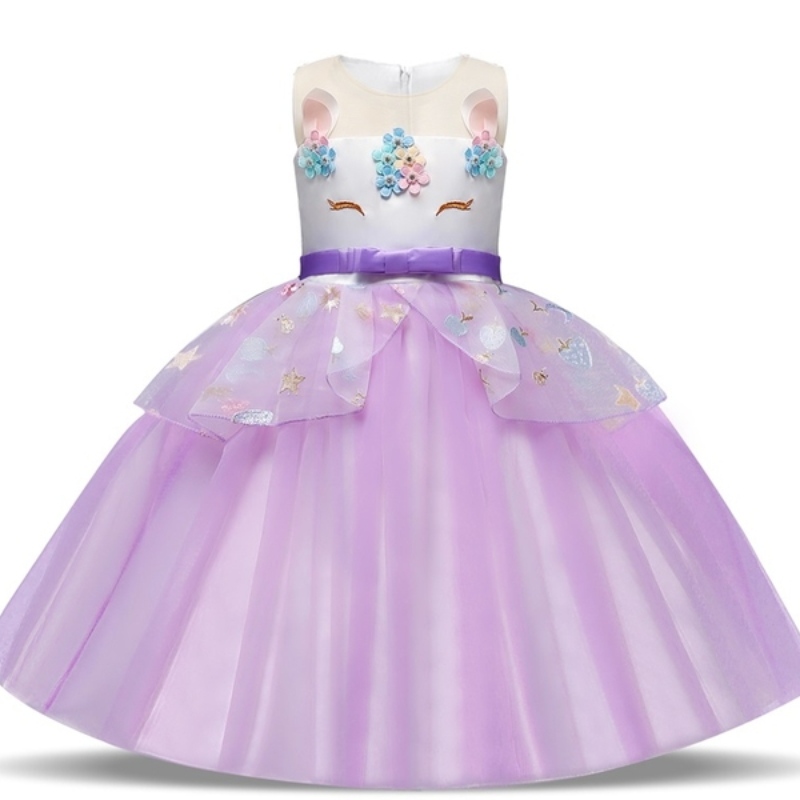 Robe de licorne pour filles fête de mariage robe de bal enfants bébé anniversaire princesse robe