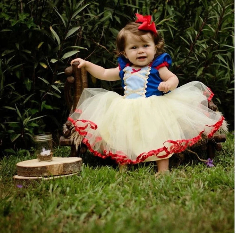 Toddler Baby 1st Birthday Party Dress Carnival Cosplay Kids Princess Costume