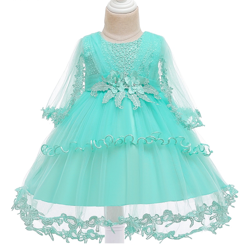 ANSOO Princess Flower Girl Robe Summer Tutu Mariage Birthday Party Robes pour enfants pour les enfants Costume Costume Conception de bal d'adolescent