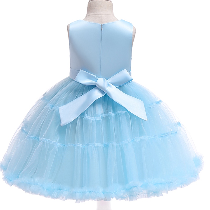 Ansoo Unicorn Rainbow Baby Girl Robes d'anniversaire Cotton Girl Princess Party Robes de mariée violet pour 1 à 6 ans Tutu