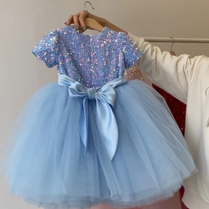 Girls Princess Party Robes for Kids Elegant Bridesmaid Prom Robe Childre