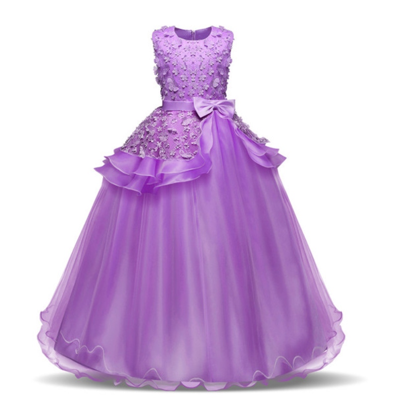 Baby Girl Pageant Robes formelles Fête d'été Portez des filles d'anniversaire de filles adolescentes 8 14t robe de boutique de robe de baptême Robe tutu
