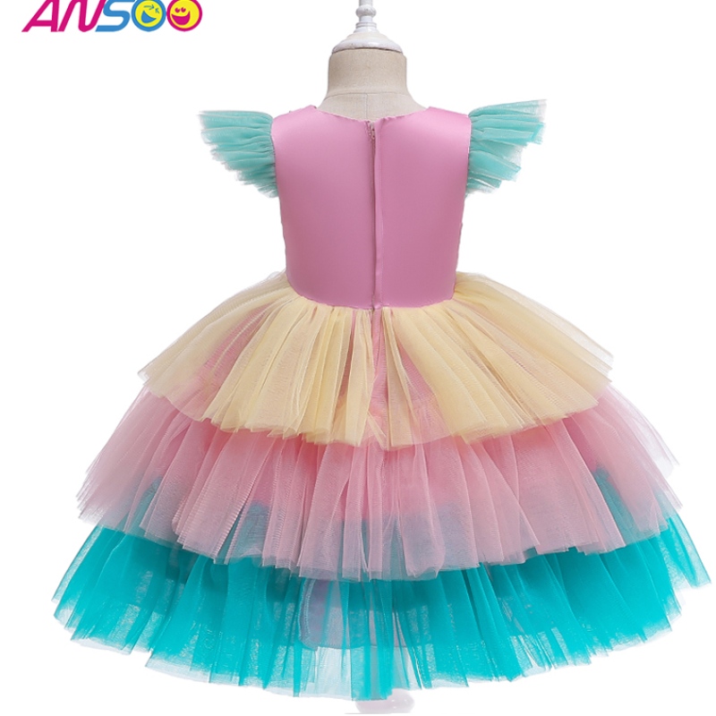 ANSOO Luxury Sirmaid Scales Ballet Tutu Kids Girls Semened Princess Halloween Cost Costumes Costumes For Girl