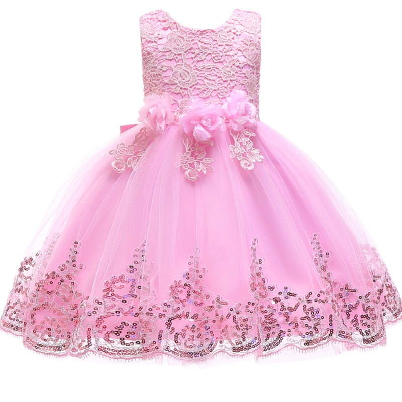 Baby Flower Princess Robe Hobe Party Robe Belle fille robe fille