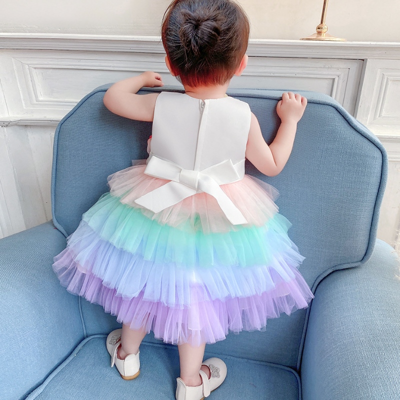 Bébé fille princesse robe baptême robe de fête pour enfants robe tutu en dentelle