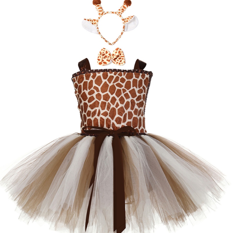 Mignon giraffe princesse robe enfants