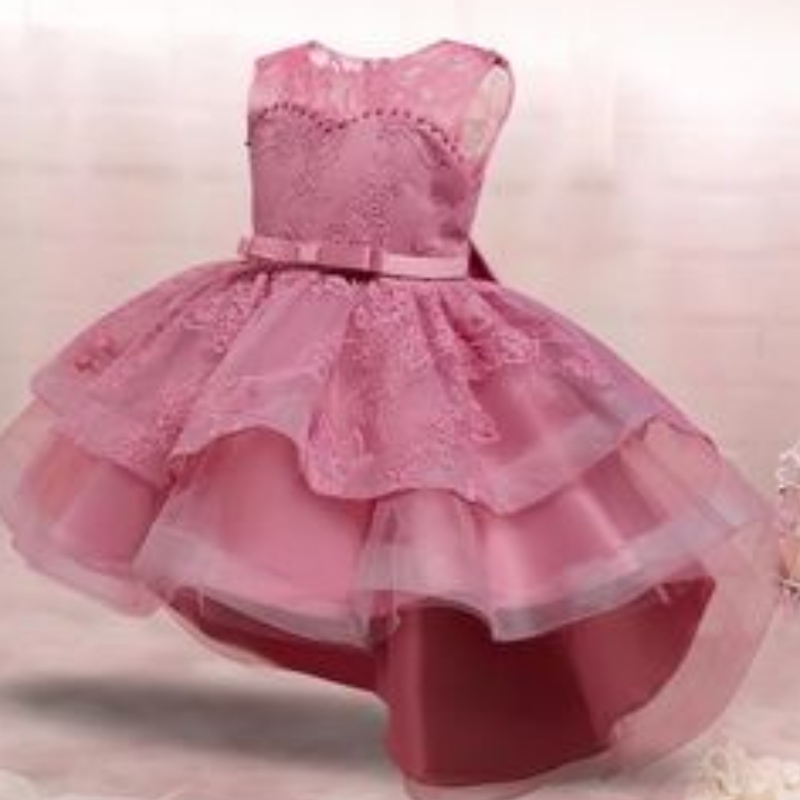 Girls Christmas Princess Robe For Kids Lace Lace Broidery Flower Robes Childre