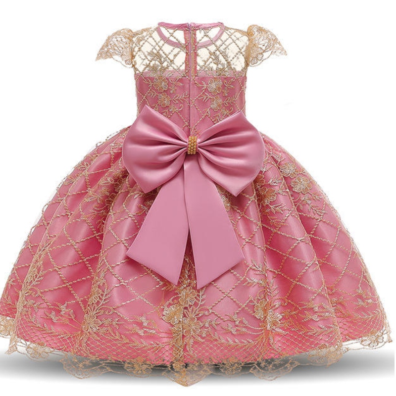 Robe de princesse d'été petite robe de fête de fleur de fleur de style occidental robe de mariée