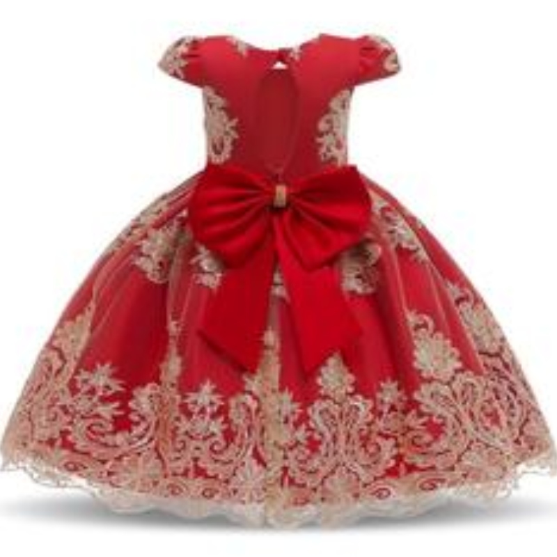 Robe de princesse d'été petite robe de fête de fleur de fleur de style occidental robe de mariée