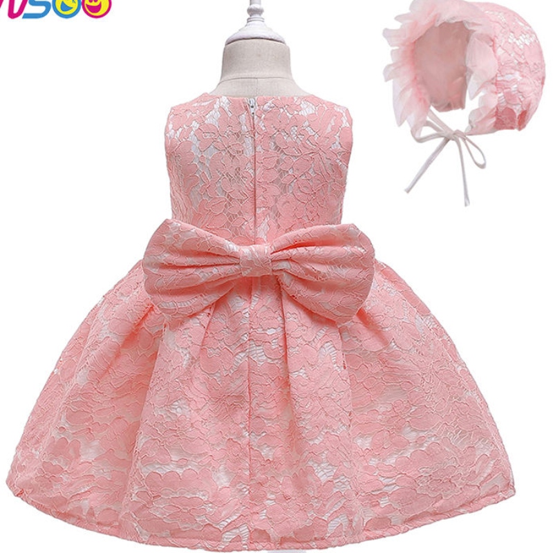 Robe de mariée ANSOO Girl For Kids Lovely Birthday Party Summer Tutu Robes roses pour les filles 2-12 ans sans manches