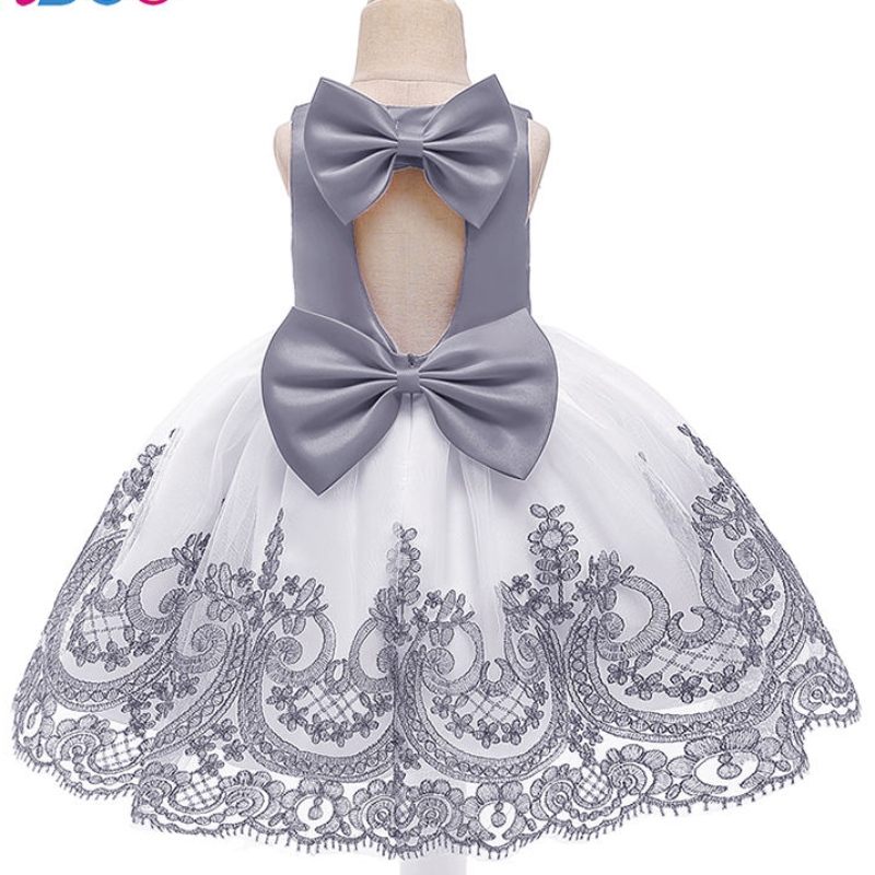 ANSOO HOT WROSENE NOUVEAU ARRIVÉ BÉBÉ Clothing d'été Lace Flowers Kids Wedding Frock Baby Girl Birthday Party Robes For Girls