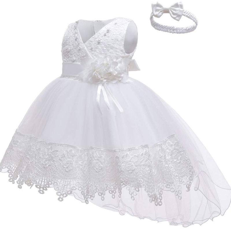 Vente chaude fille de mariage fleur de mariage pour enfants belle fête de vêtements tutu filles \\ 'court anniversaire pour tout-petit robes rouges pendant 6-24 mois