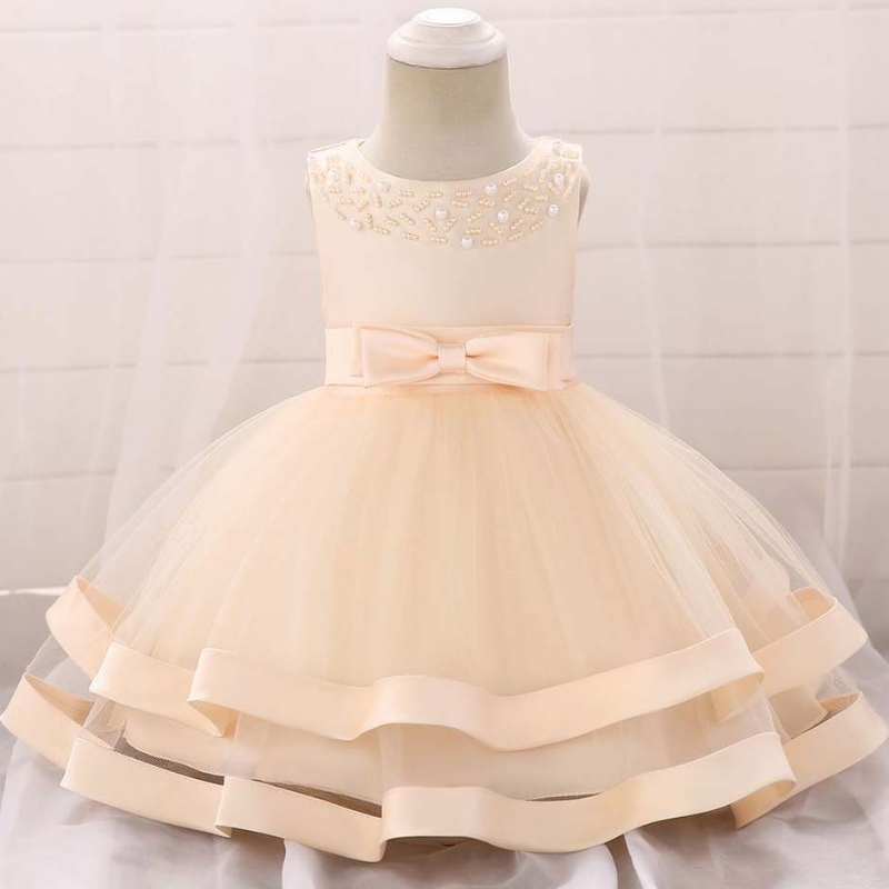 Perle Baby Girls Ballet Tutu Robe d'été Vente chaude en gros robes de fête d'anniversaire de mariage