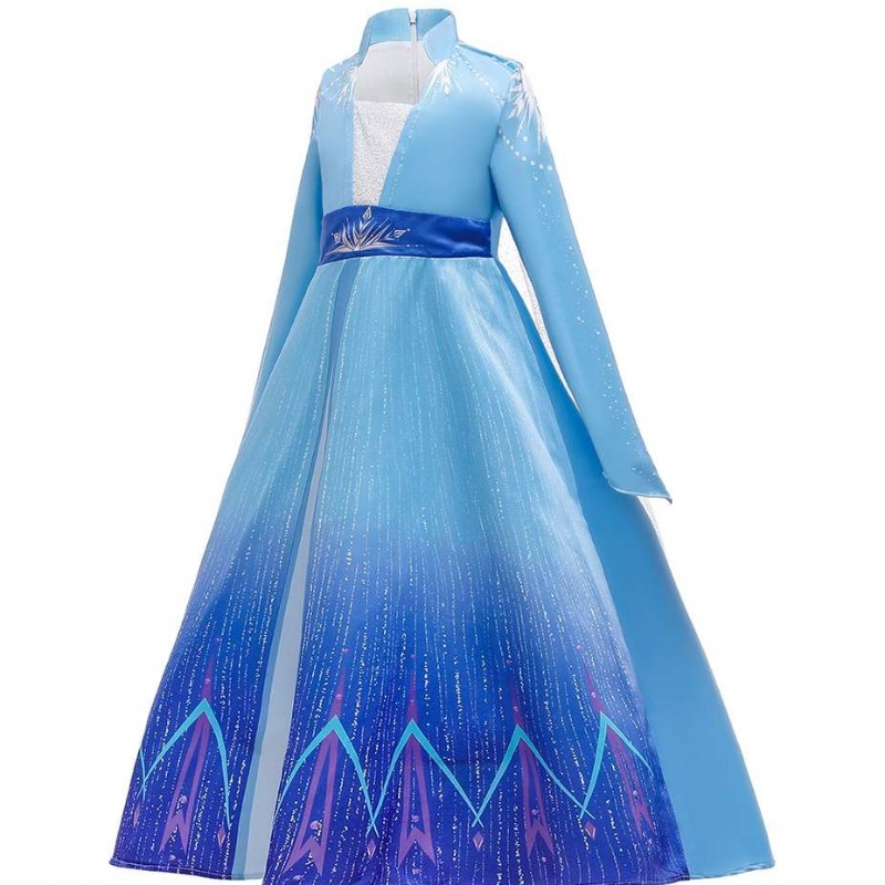 Baige Hot Sale Children Clothes Girls Elsa Costume Mabe Cosplay Girl Robe