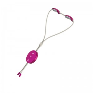 Masseur de cou d\'impulsion électrique portable pour soulagement de la douleur, massage intelligent du cou avec masseur de points de déclenchement de chaleur