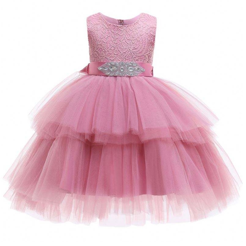 Super Fashion Kids Fashion PARTY DRESS Lace DESIGN Girl Dress birthday Short l1746